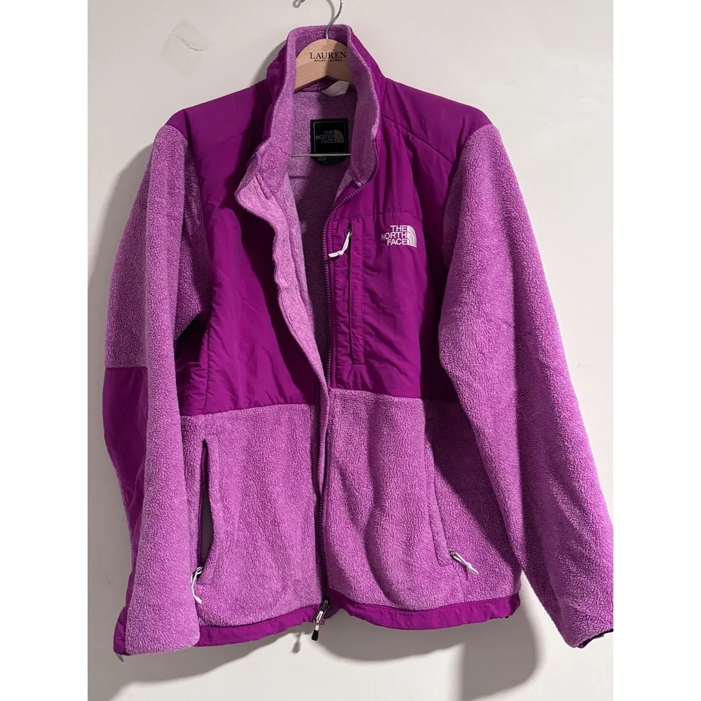 The North Face Denali Purple Two Tone Sherpa Fleece Jacket Gorpcore Granola L